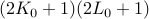 (2K_0+1)(2L_0+1)