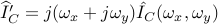 widehat{I}^{prime}_C=j(omega_x+jomega_y)hat{I}_C(omega_x,omega_y)